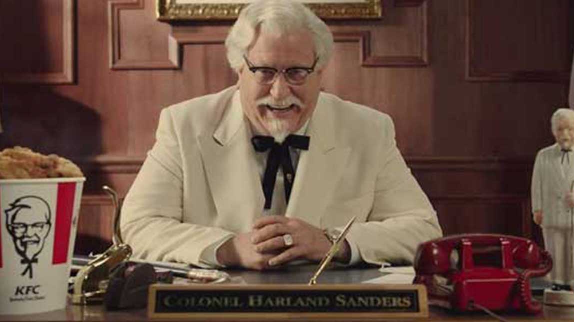 This campaign for KFC captured the authenticity of the company's founder.