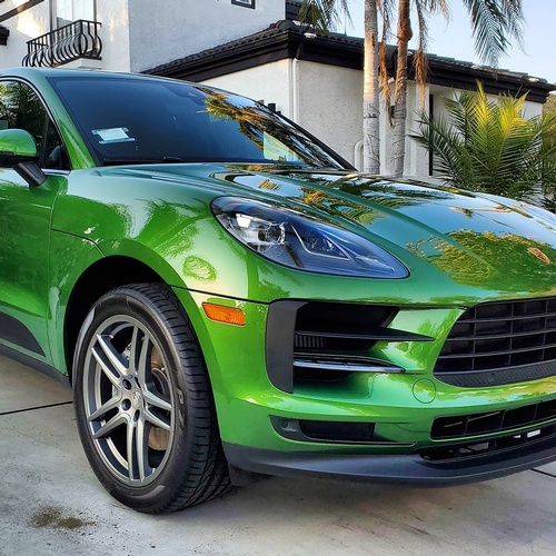 Ceramic Coating done for Mamba Green Porsche Macan SUV by professionals of Car Passion Detailing