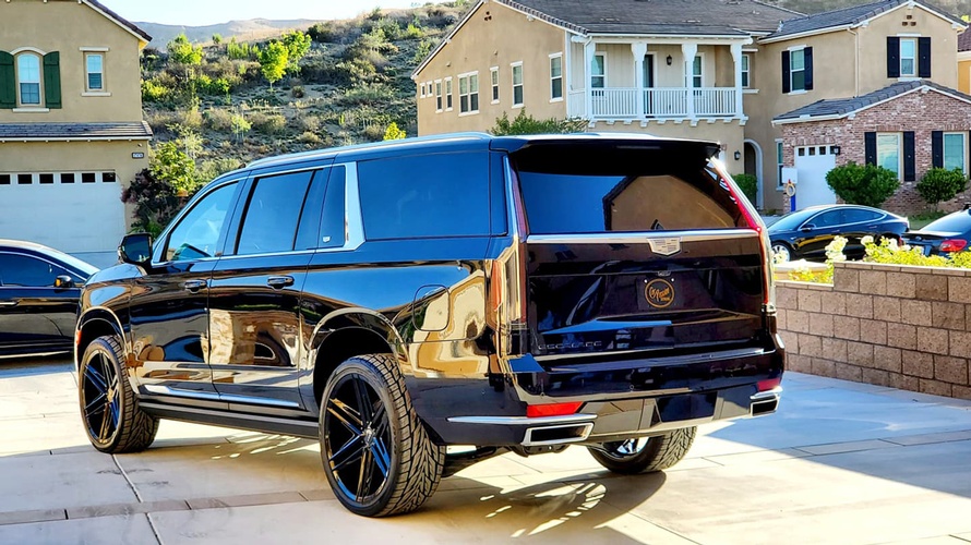 Back View Cadillac Escalade with Ceramic Coating done by Car Passion Detailing