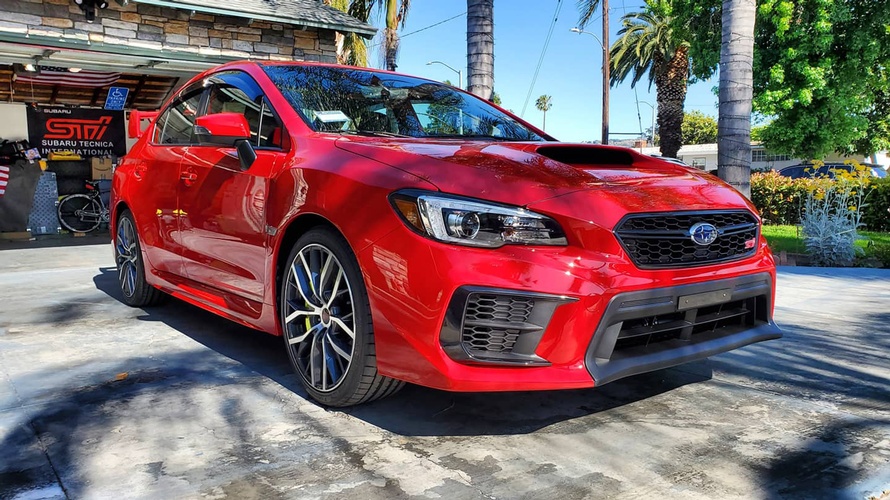 Ceramic Coating applied for Red Subaru WRX Sports Car by Car Passion Detailing