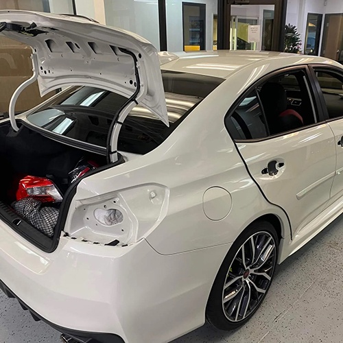 Installation of Paint Protection Film for Subaru WRX by Car Passion Detailing