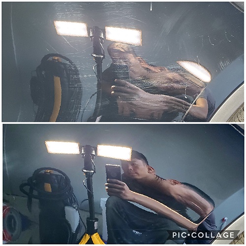 Car Scratches were removed with Paint Correction by Car Passion Detailing