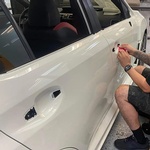 Installation of Paint Protection Film for Car Door by Car Passion Detailing