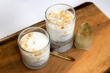 Citrine Clean Crystal Candle - Crescent Moon