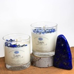 Lapis Clean Crystal Candle - Crescent Moon