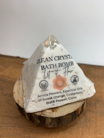 Let it Flow - Sacral Chakra - Arnica - Clean Crystal Bath Bomb