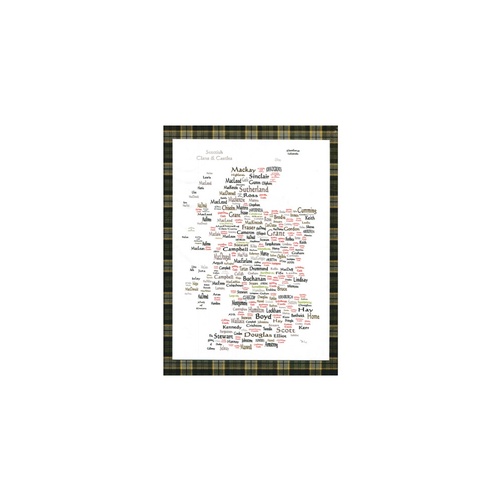 Word Maps of Scotland - Clans and Castles