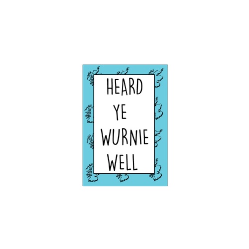 Wurnie Well-Greeting Card