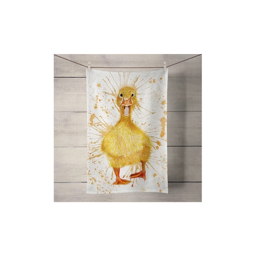 Splatter duck tea towel