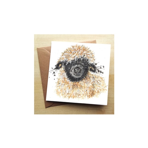 Splatter sheep card