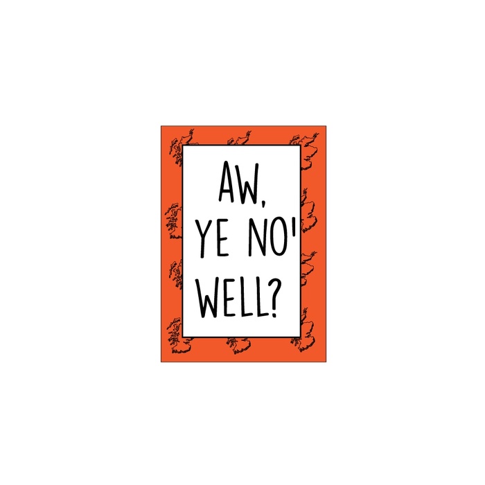 Ye No Well-Greeting Card