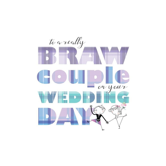 To A Really Braw Couple-Greeting Card