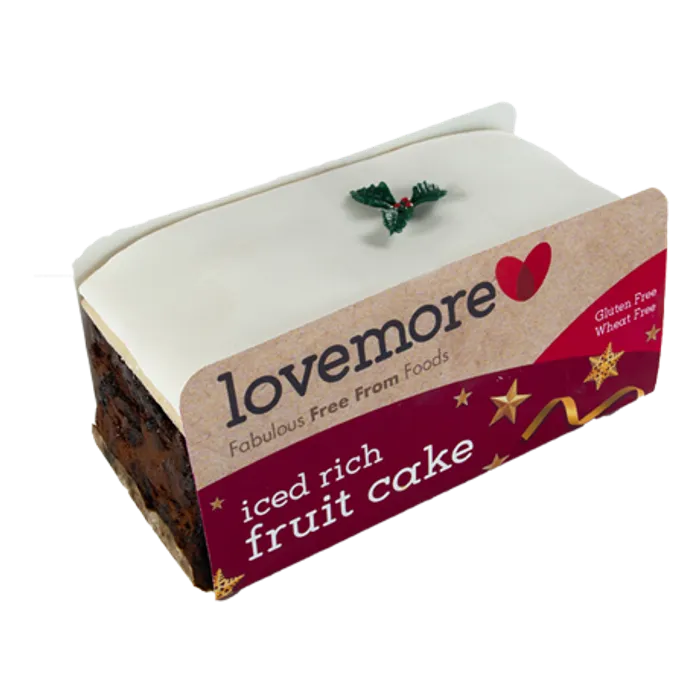 Lovemore Gluten Free Iced Top Fruit Cake