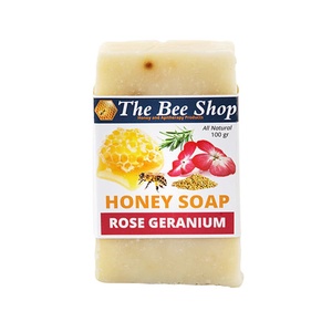 Honey Soap With Rose Geranium And Rosemary 100gr