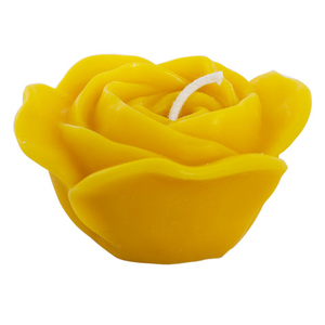 Beeswax Rose Candle 4"W X 2.5"H