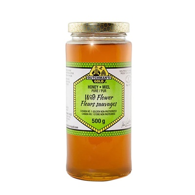 Wildflower Honey 500g Glass Jar Dutchman's Gold