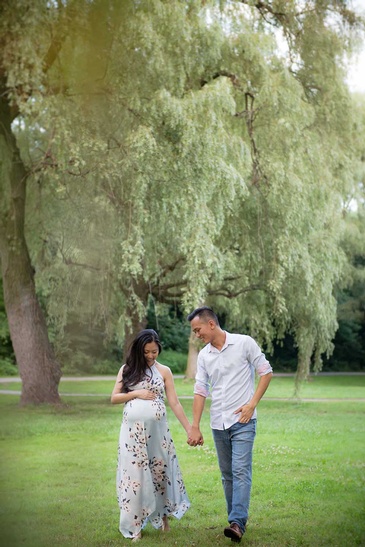 Professional headshot Photography of soon to be parents captured by Flores Photography in toronto