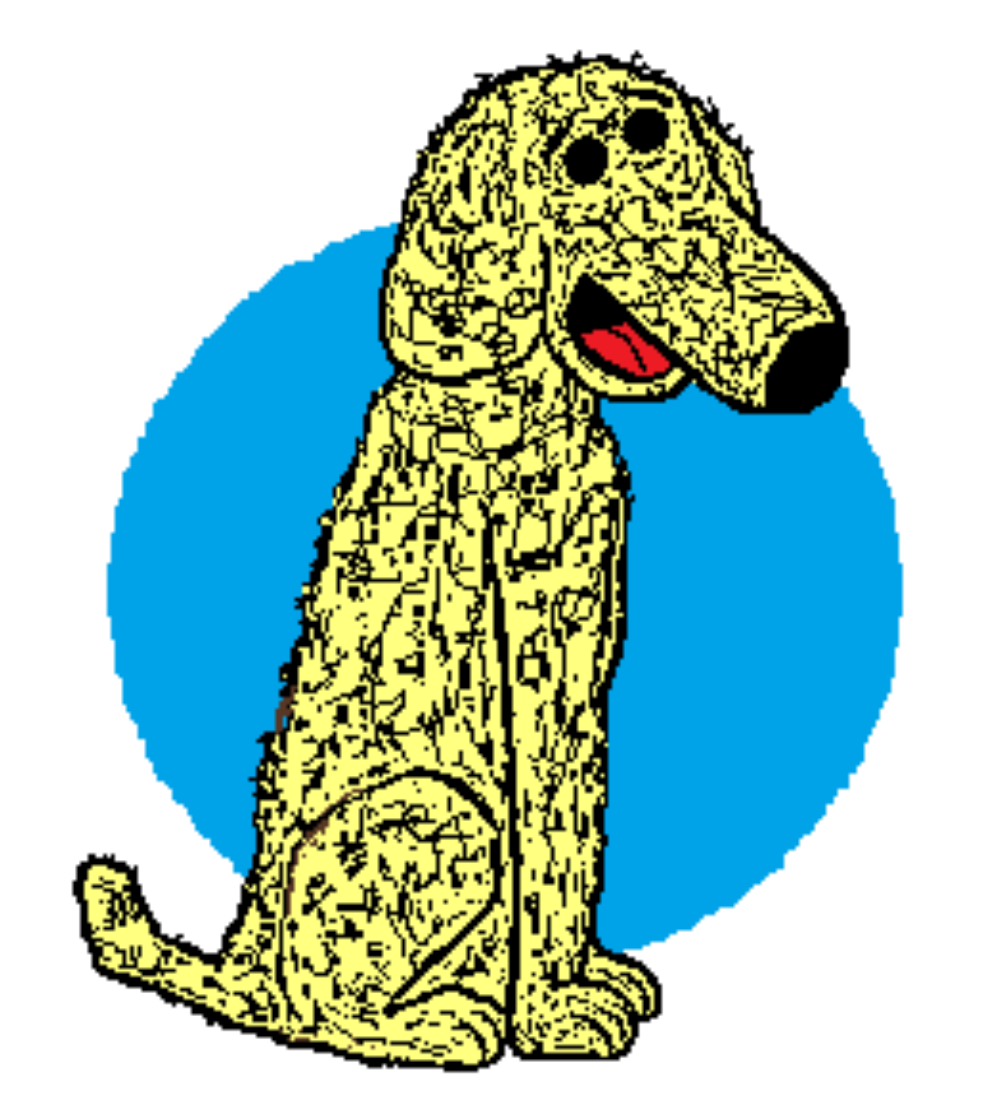 CHARLIE is Hugo's best friend who is a mixed breed of retriever and poodle in Hugo Comics Book