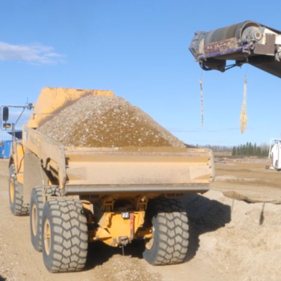 Construction Material Delivery Across Edmonton