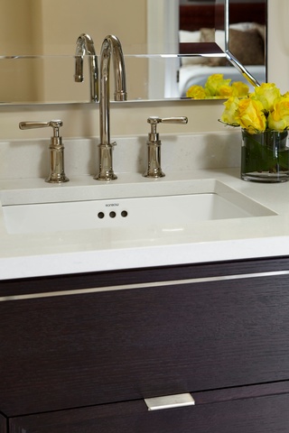 Luxurious Wash Basin added as a part of Concept Build Group's modern kitchen renovation
