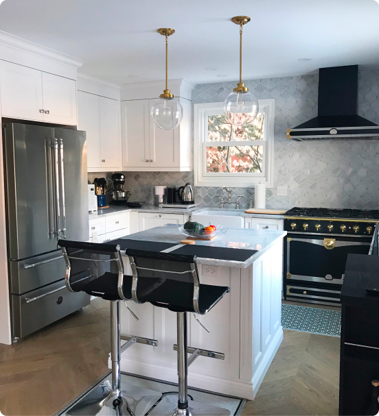With our Kitchen Renovation in Burlington, we help you in transforming your kitchen into a top-notch contemporary space