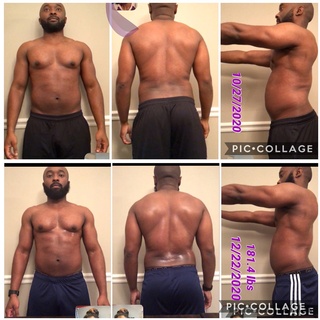 Witness Male Client's Remarkable Weight Loss Body Transformation with IzzyMo Fitness and Nutrition