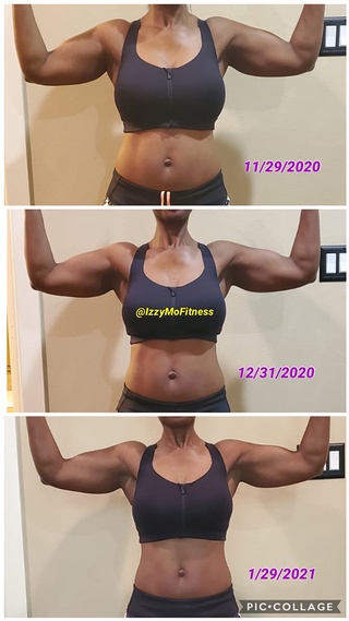 Impressive Weight Loss Transformation with fitness training and nutrition planning from  IzzyMo Fitness and Nutrition