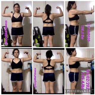 Incredible Weight Loss Transformation of IzzyMo Fitness and Nutrition Female client