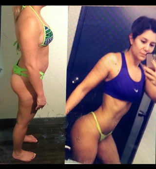 Incredible Weight Loss Transformation of Female Client of IzzyMo Fitness and Nutrition