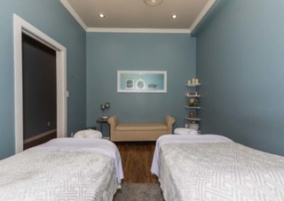 The Soothing Relief Massage Clinic Interior view with massage beds