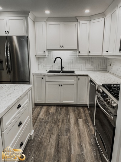 Home Builder at Kreekside Construction Group Inc. offers Wooden Flooring Kitchen Renovation in Caledonia