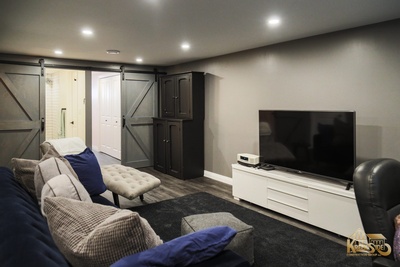 Transform your dingy basement into a spacious room with our Basement Renovation Services in Caledonia