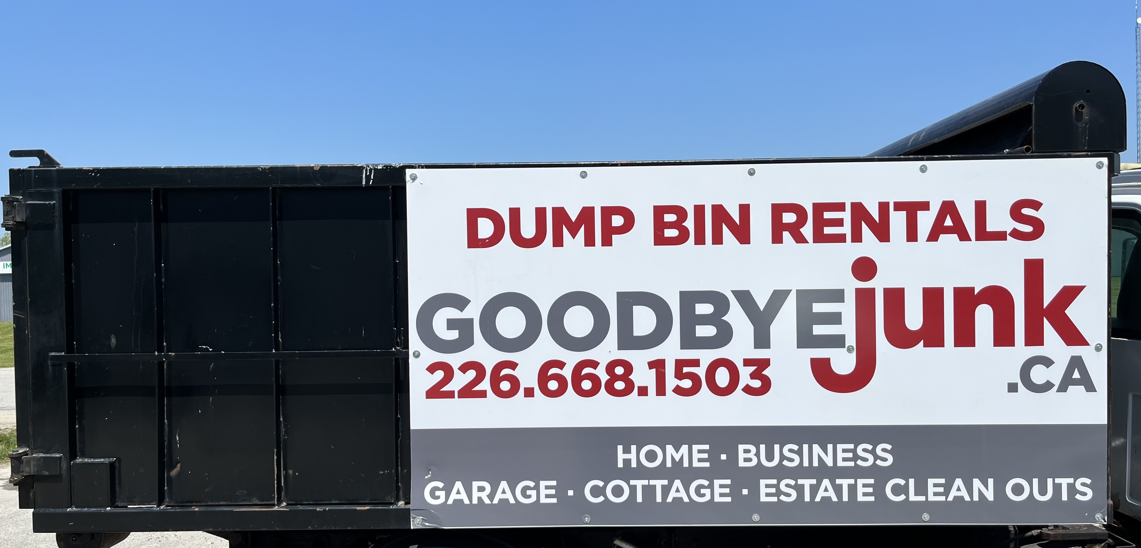 Weekly Large Bin Rental for Larger Projects in Owen Sound by Goodbye Junk 
