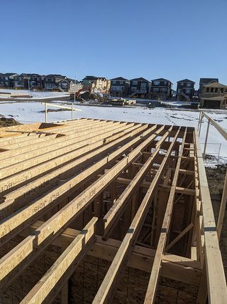 House Construction with premium wooden framing done by Harbottle Homes