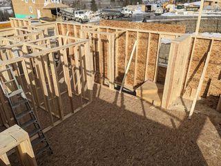 Interior Framing of a new house done by Harbottle Homes