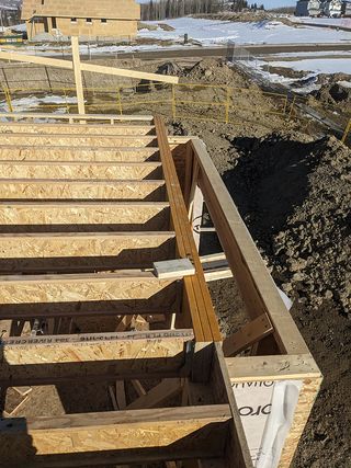 High -Quality Framing from Harbottle Homes used for a Residential Project