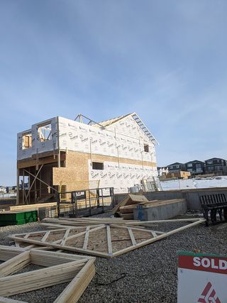 Harbottle Homes' exceptional framing work for the construction of a residence