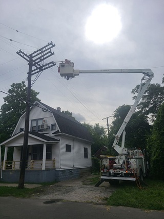 Master Electrician offers Electrical Restoration and Repair Services by Aerial Work Utilities
