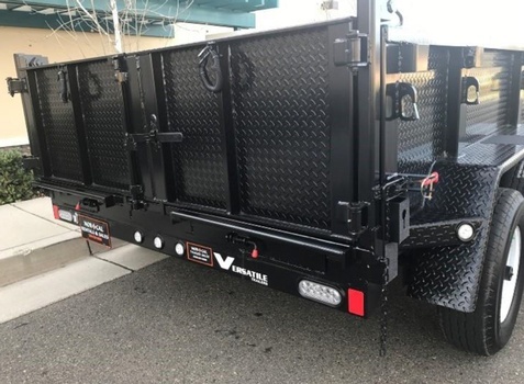 Mid Size Dumps Trailers with Double Rear Doors for sale at Pacific Rim Trailer Sales in British Columbia