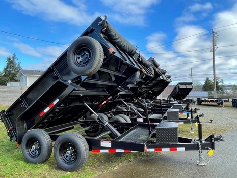 Mid Size Dumps Trailers with Channel Bottom Frame for sale at Pacific Rim Trailer Sales in British Columbia