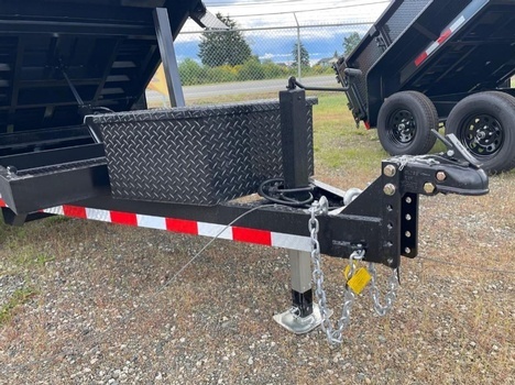 Mid Size Dumps Trailers with Extra Long Roll-Up Tarp for sale at Pacific Rim Trailer Sales in British Columbia