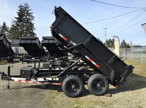 Mid Size Dumps Trailers with Fender Step Plates for sale at Pacific Rim Trailer Sales in British Columbia