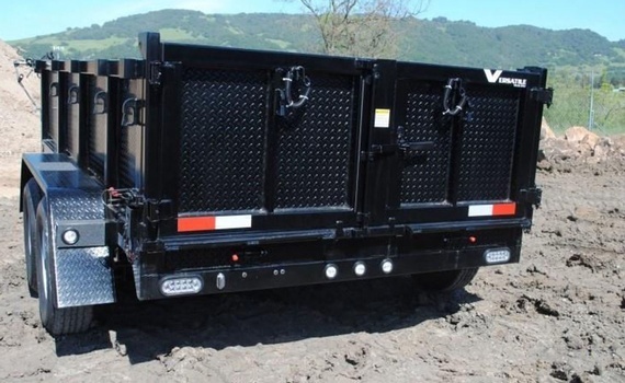 Heavy Duty Deluxe Dumps Trailers with Double Doors for sale at Pacific Rim Trailer Sales in British Columbia