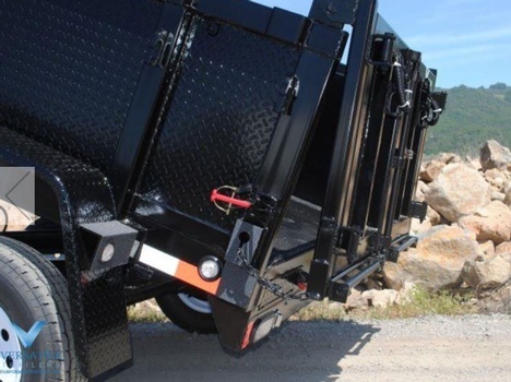 Heavy Duty Deluxe Dumps Trailers with Diamond Plate Fenders for sale at Pacific Rim Trailer Sales in British Columbia