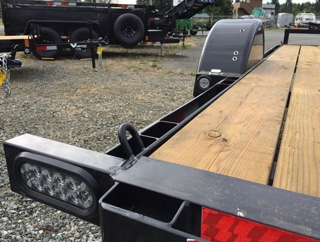 Utility Flat Decks with led lights for sale at Pacific Rim Trailer Sales