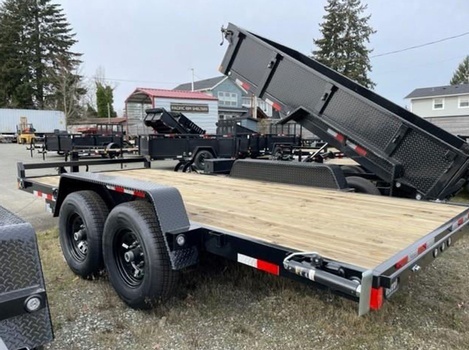 Seven Foot Wide Heavy Duty Flatbed Trailers for sale at Pacific Rim Trailer Sales