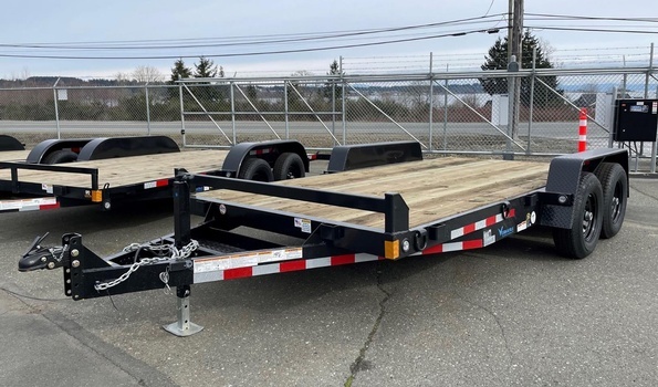 Heavy Duty Flatbed Trailer with Seven, Ten, Fourteen, and Sixteen K Upgrade option at Pacific Rim Trailer Sales