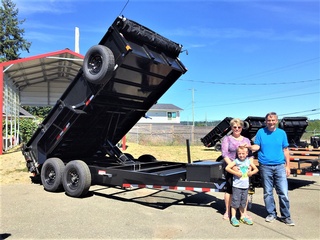 Delighted Customer with a Heavy-Duty Dump Trailer from Pacific Rim Trailer Sales