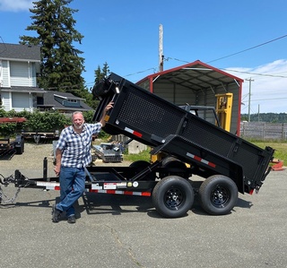 Ecstatic Customers of Pacific Rim Trailer Sales with Mid-Size Deluxe DumpTrailers