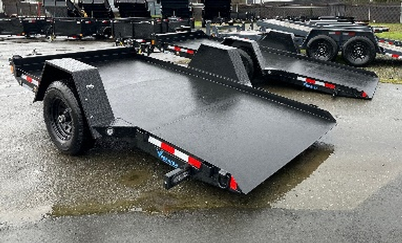 Utility Tilt Deck Trailer with five K front jack for sale at Pacific Rim Trailer Sales in British Columbia